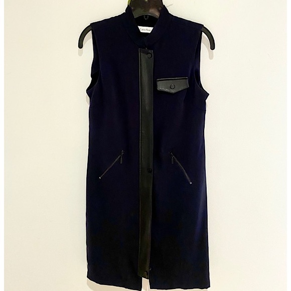 Calvin Klein Dresses & Skirts - ❤️ Calvin Klein Front Zip Sheath Dress/Vest